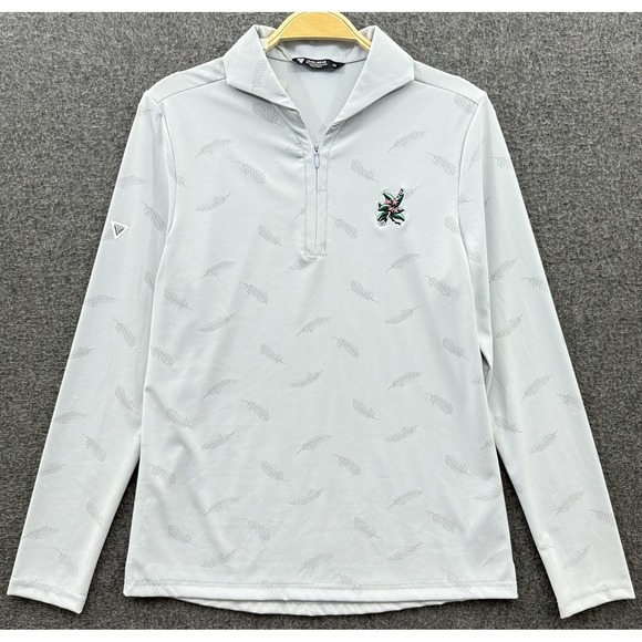 Levelwear Pullover Shirt Womens Small Gray Laurel Valley Golf Club UPF Top NWT - Picture 1 of 9